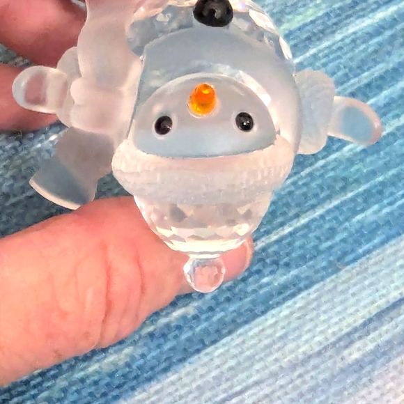 SWAROVSKI CRYSTAL SNOWMAN 250229 RETIRED RARE No Box - Picture 11 of 12